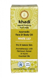 Khadi - Ajurwedyjski olejek do twarzy i ciała z białą lilią