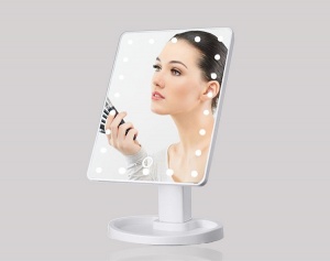 Lusterko do makijażu z diodami LED - 22 diody