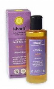 Khadi - Ajurwedyjski olejek do twarzy i ciała z fiołkiem
