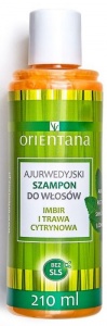 Orientana – Ajurwedyjski szampon do włosów Imbir i Trawa Cytrynowa – 210 ml
