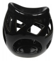 Kominek ceramiczny "koszyk" - czarny