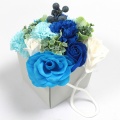 Mydlany bukiet kwiatowy - Niebieskie Wesele