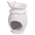 Kominek ceramiczny "pijący ptak" - biały
