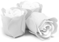 Zestaw 3 Mydlanych Białych Róż