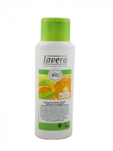 Lavera – Szampon do włosów cienkich i delikatnych z wyciągiem z bio-pomarańczy i bio zieloną herbatą - 200 ml