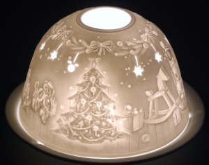 Lampion na tealight - motyw świąteczny 1