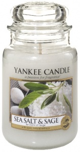 Yankee Candle - Duży słoik Sea Salt & Sage - 623g