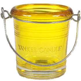 Yankee Candle – Świecznik na sampler „wiaderko” żółty – 1 szt.