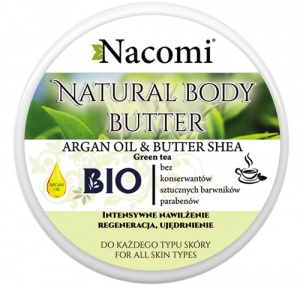 Nacomi - Naturalny balsam do ciała z masłem shea, olejem arganowym i zieloną herbatą