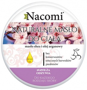 Nacomi - Naturalny balsam z masłem shea o zapachu wiśni