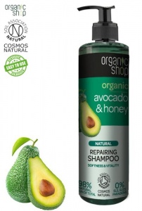 Organic Shop - Regenerujący szampon do włosów Organiczne Avocado & Miód - 280 ml