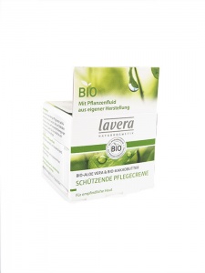 Lavera – Ochronny krem pielęgnacyjny z wyciągiem z bio-aloesu i bio-masłem kakaowym - 30 ml 