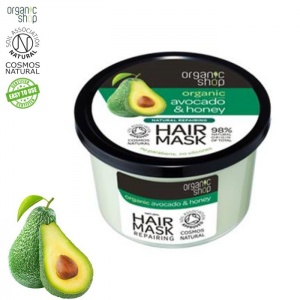 Organic Shop - Regenerująca maska do włosów Avocado & Miód - 250 ml