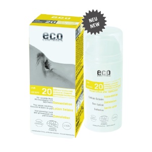 Eco Cosmetics - Emulsja na słońce SPF 20 - średnia ochrona - 100 ml