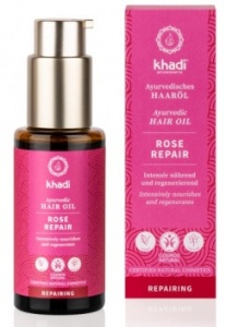 Khadi - Intensywnie odżywczy olejek do włosów Róża - 50 ml 