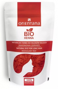 Orientana - BIO Henna Mahoniowa czerwień do włosów długich - 100g