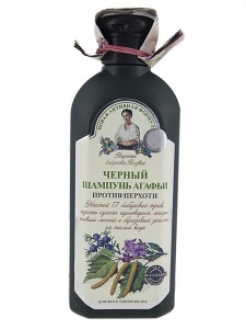 Receptury Babuszki Agafii – Szampon ziołowy czarny – 350 ml