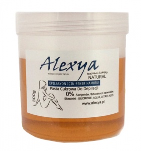 Alexya - Pasta cukrowa do depilacji Naturalna - 300g