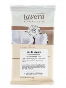 Lavera – Sól do kąpieli z wanilią i kokosem – 80g