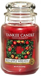 Yankee Candle - Duży słoik Red Apple Wreath - 623g