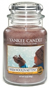 Yankee Candle - Duży słoik Warm Woolen Mittens - 623g