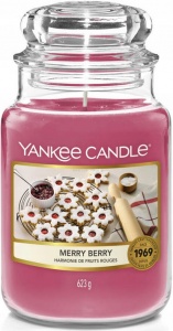 Yankee Candle - duża świeca Merry Berry - 623g