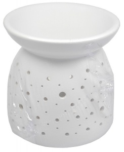 Kominek ceramiczny - Wenus - biały mały