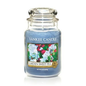 Yankee Candle - Duży słoik Garden Sweet Pea - 623g