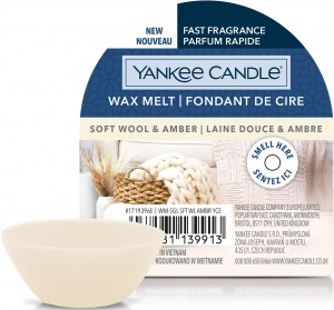 Yankee Candle - Wosk Soft Wool & Amber - 22g