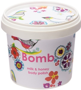 Bomb Cosmetics – Peeling pod prysznic z masłem shea Mleko z Miodem – 365 ml