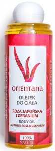 Orientana – Olejek do ciała Róża Japońska i Geranium – 210 ml