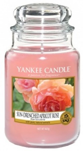 Yankee Candle - Duży słoik Sun-Drenched Apricot Rose - 623g