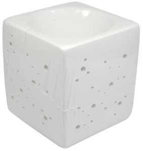 Kominek zapachowy Cube - biały