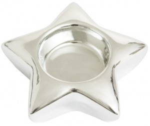 Yankee Candle - Star Silver - świecznik na tealight - srebrny