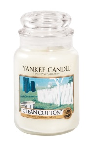 Yankee Candle - Duży słoik Clean Cotton - 623g
