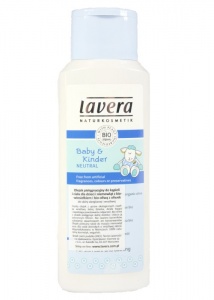 Lavera – Olejek pielęgnacyjny do kąpieli i ciała dla dzieci i niemowląt z wiesiołkiem i oliwą z oliwek – 200 ml