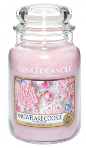 Yankee Candle - Duży słoik Snowflake Cookie - 623g