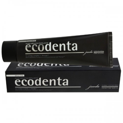 Ecodenta - Pasta do zębów extra black wybielająca z węglem drzewnym - 100 ml