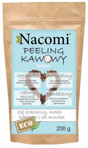 Nacomi - Peeling do ciała suchy kokos - 200g