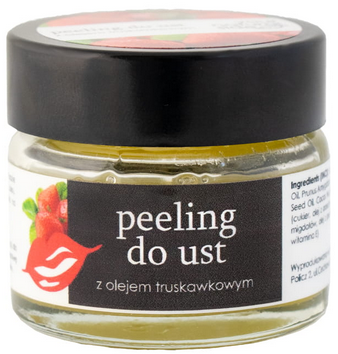 Your Natural Side - Peeling do ust z olejkiem truskawkowym - 20 g