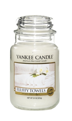 Yankee Candle - Duży słoik Fluffy Towels - 623g