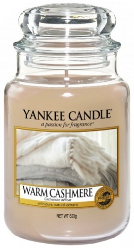 Yankee Candle - Duży słoik Warm Cashmere - 623g