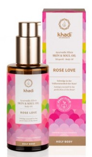 Khadi - Odżywczy olejek Skin & Soul - Rose Love - 100 ml