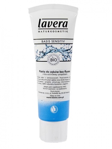 Lavera – Pasta do zębów bez fluoru z bio-echinaceą i propolisem - 75 ml