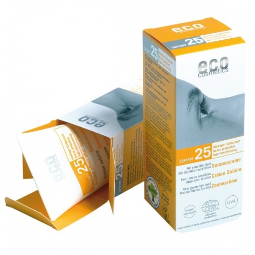 Eco Cosmetics - Krem na słońce SPF 25 - średnia ochrona - 75 ml