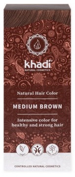 Khadi - Henna naturalna Średni Brąz - 100g