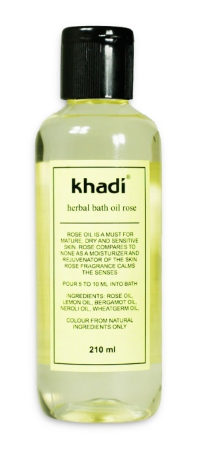 Khadi - Olejek do kąpieli różany - 210 ml