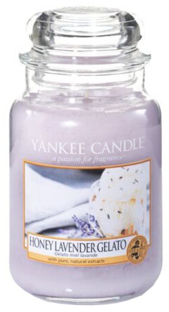  Yankee Candle - Duży słoik Honey Lavender Gelato - 623g