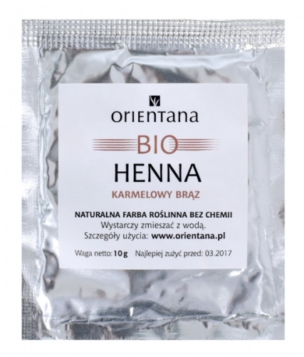 Orientana - BIO Henna Karmelowy brąz próbka - 10g