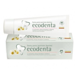 Ecodenta - Pasta do zębów wrażliwych z rumiankiem, ekstraktem goździkowym i bioaktywnym wapniem - 100 ml